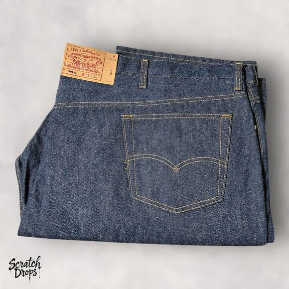 Vintage Levi’s 501xx Shrink-to-Fit Jeans USA Made W58 L34 501 Tag Deadstock NWT